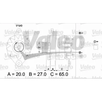 Alternateur VALEO OEM 90313115