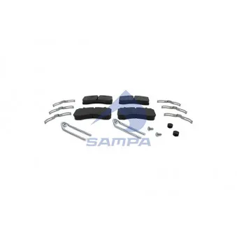 SAMPA 096.615 - Jeu de 4 plaquettes de frein avant