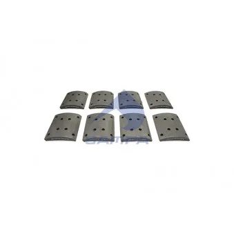SAMPA 096.628 - Kit de garnitures de frein, frein à tambour