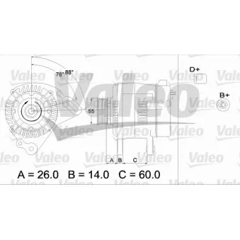 Alternateur VALEO OEM 030903023dx