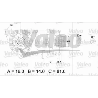 Alternateur VALEO OEM 046903015e