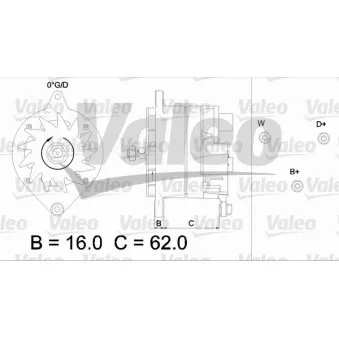 Alternateur VALEO OEM 61146532