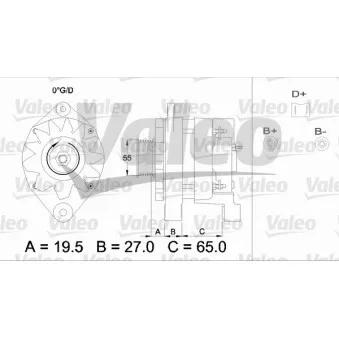 Alternateur VALEO OEM 7701499599