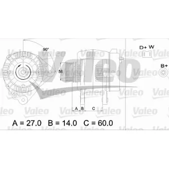 Alternateur VALEO OEM 028903028H