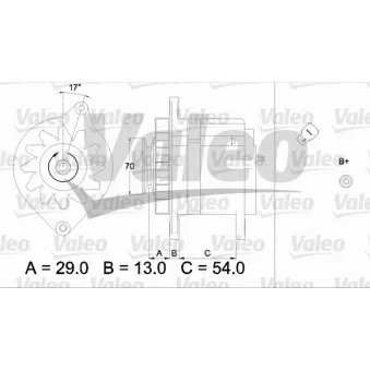 Alternateur VALEO OEM MD041700