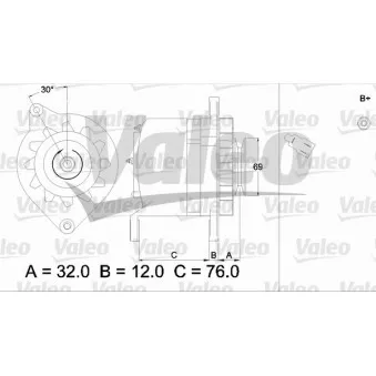 Alternateur VALEO OEM 2702026100
