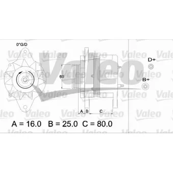 Alternateur VALEO OEM 2310071j00