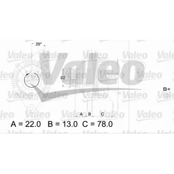 Alternateur VALEO OEM md136839