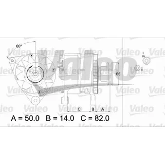 Alternateur VALEO 436620 pour VOLKSWAGEN GOLF 1.8 GTI 16V - 139cv