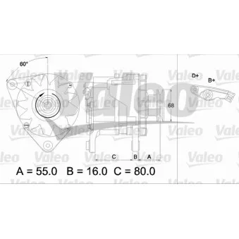 Alternateur VALEO OEM 12311721915