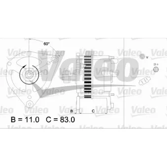 Alternateur VALEO OEM YLE101700