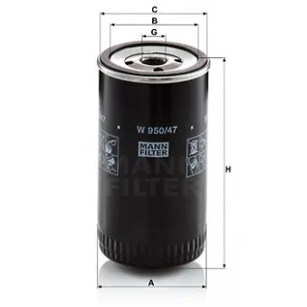 MANN-FILTER W 950/47 - Filtre à huile