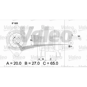 Alternateur VALEO OEM 7700430181