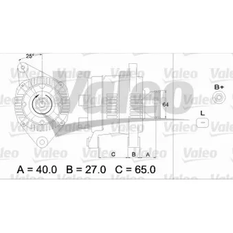 Alternateur VALEO OEM 7700429042