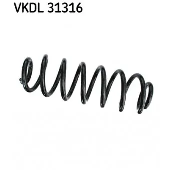 Ressort de suspension SKF VKDL 31316 pour VOLKSWAGEN PASSAT 2.0 TDI - 140cv
