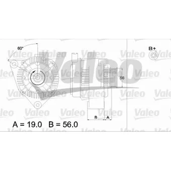 Alternateur VALEO OEM 57055R