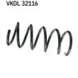Ressort de suspension SKF [VKDL 32116]