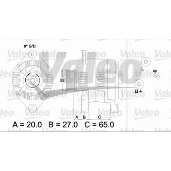 Alternateur VALEO OEM 8251644
