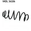 Ressort de suspension SKF [VKDL 36106]