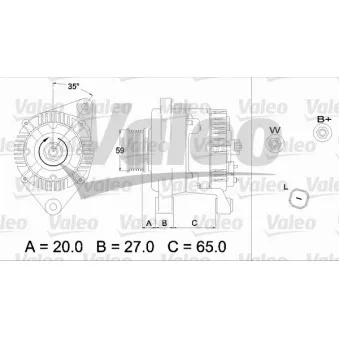 Alternateur VALEO OEM 8200064685