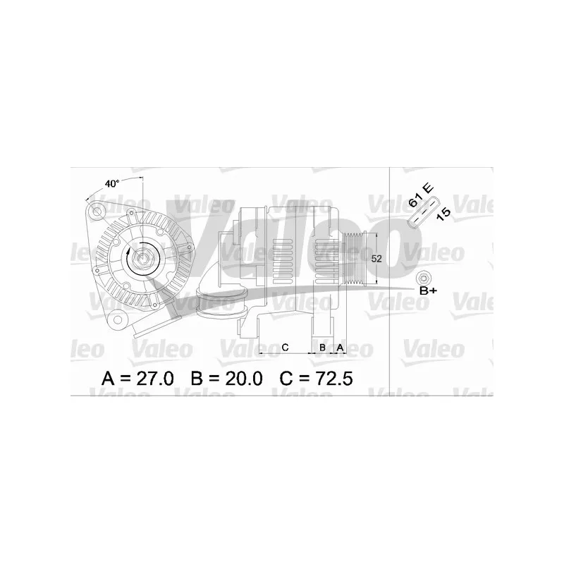Alternateur VALEO 437362 - Visuel 1
