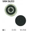 SKF VKM 06203 - Poulie roue libre, alternateur