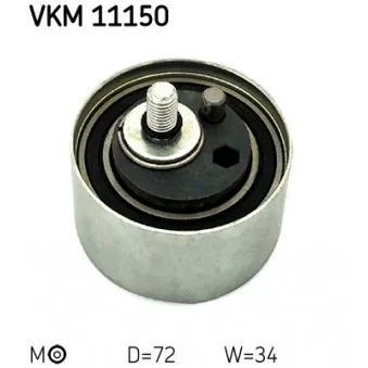 Poulie-tendeur, courroie crantée SKF VKM 11150