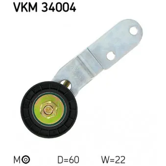 SKF VKM 34004 - Poulie-tendeur, courroie trapézoïdale à nervures