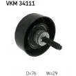 SKF VKM 34111 - Poulie renvoi/transmission, courroie trapézoïdale à nervures