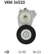 SKF VKM 34510 - Poulie-tendeur, courroie trapézoïdale à nervures