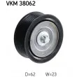 SKF VKM 38062 - Poulie renvoi/transmission, courroie trapézoïdale à nervures