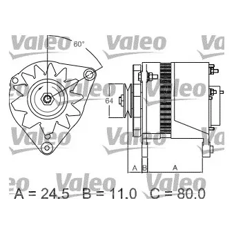 Alternateur VALEO OEM R86AB10300AAA