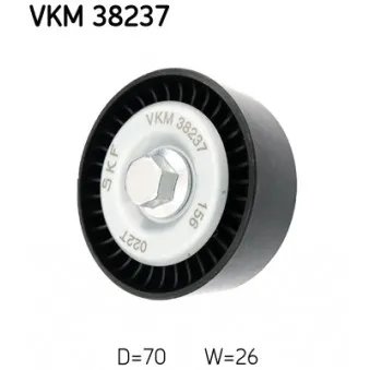 SKF VKM 38237 - Poulie renvoi/transmission, courroie trapézoïdale à nervures