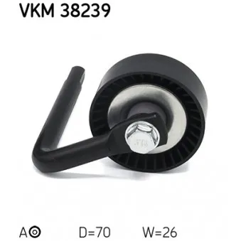SKF VKM 38239 - Poulie-tendeur, courroie trapézoïdale à nervures