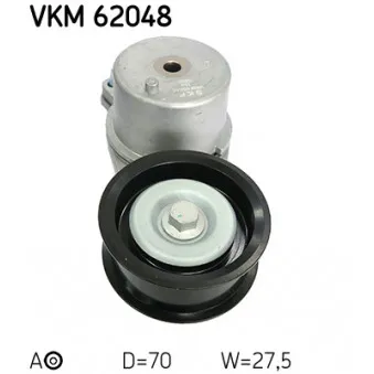 SKF VKM 62048 - Poulie-tendeur, courroie trapézoïdale à nervures