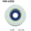 SKF VKM 63002 - Poulie renvoi/transmission, courroie trapézoïdale à nervures
