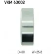 SKF VKM 63002 - Poulie renvoi/transmission, courroie trapézoïdale à nervures