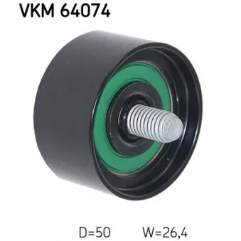 SKF VKM 64074 - Poulie renvoi/transmission, courroie trapézoïdale à nervures