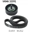 SKF VKMA 32091 - Jeu de courroies trapézoïdales à nervures
