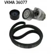 SKF VKMA 36077 - Jeu de courroies trapézoïdales à nervures