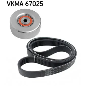 SKF VKMA 67025 - Jeu de courroies trapézoïdales à nervures
