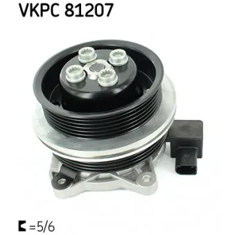 Pompe à eau SKF VKPC 81207 pour VOLKSWAGEN TOURAN 1.4 TSI - 170cv