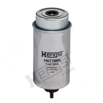 Filtre à carburant HENGST FILTER H677WK pour JOHN DEERE Series 6010 6310, 6310SE, 6410 SE - 100cv