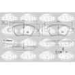 SASIC 6210081 - Jeu de 4 plaquettes de frein avant
