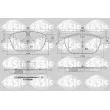 SASIC 6210085 - Jeu de 4 plaquettes de frein avant
