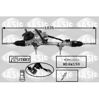 Crémaillière de direction SASIC OEM 1622719080