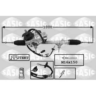 Crémaillière de direction SASIC OEM 1613700780