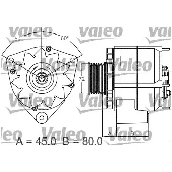 Alternateur VALEO OEM 0091549802