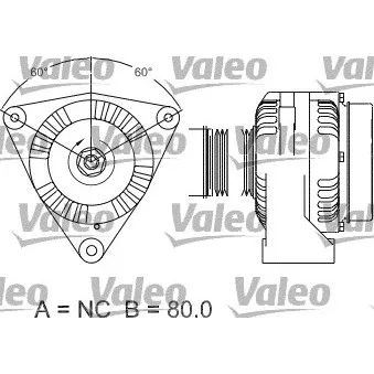 Alternateur VALEO OEM A0131542802