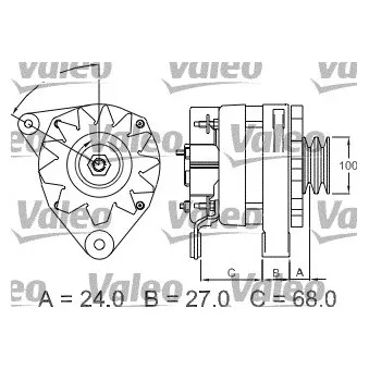 Alternateur VALEO OEM 3618908M1